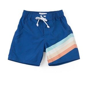 Wildling navy camp stripe swim nwt 12-18 months